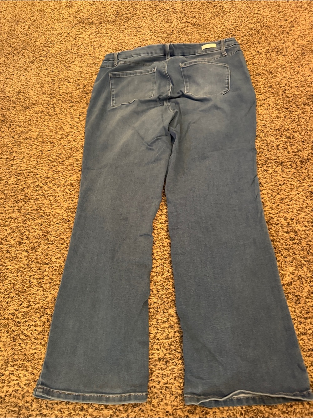 1822 Denim Mid Blue Wide Leg Jeans - Picture 2 of 2